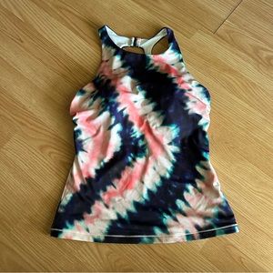 Athleta Tie Dye Tankini Swim 36DD